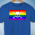 LGBTQ Rainbow Pride Pirate Flag Premium Unisex T-Shirt - Royal Blue